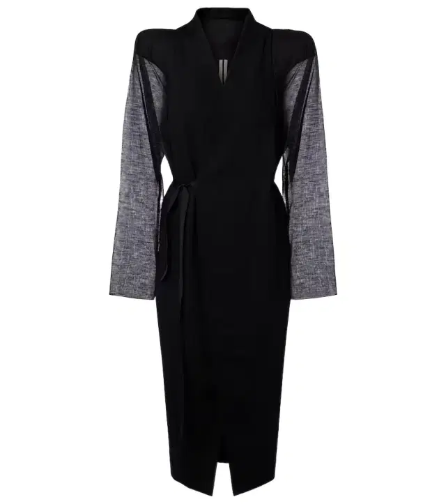 Rick Owens Cyclops wool wrap coat