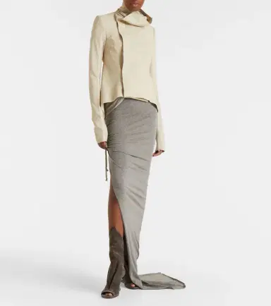 Rick Owens Naska leather biker jacket | Thumbnail 3 Rick Owens Naska leather biker jacket | Thumbnail 3