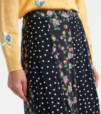 Rixo Gracella paneled midi skirt | Thumbnail 2