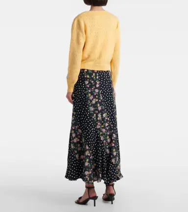 Rixo Gracella paneled midi skirt | Thumbnail 4