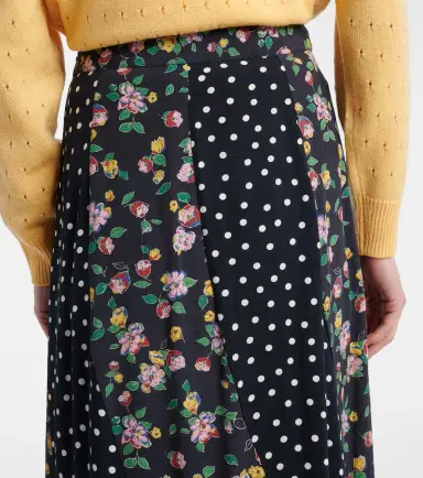 Rixo Gracella paneled midi skirt | Thumbnail 5