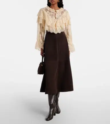 Rixo Faryn ruffled lace blouse | Thumbnail 2