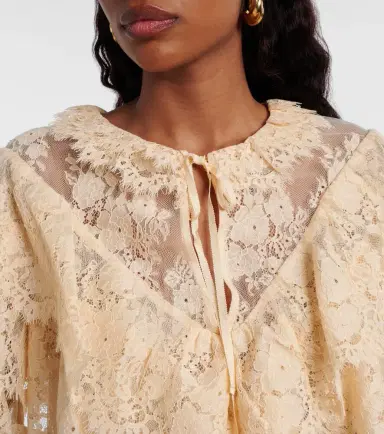 Rixo Faryn ruffled lace blouse | Thumbnail 4