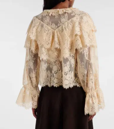 Rixo Faryn ruffled lace blouse | Thumbnail 5