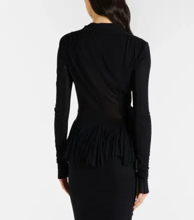 Rick Owens Bow-detail wrap cardigan | Thumbnail 5