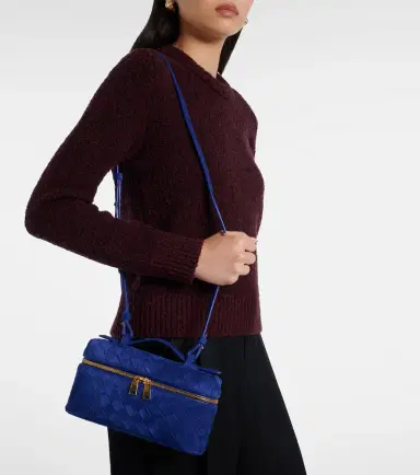 Bottega Veneta Bang Bang Intrecciato suede vanity bag | Thumbnail 2