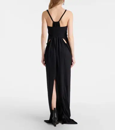 Rick Owens Temple layered cotton jersey maxi dress | Thumbnail 2 Rick Owens Temple layered cotton jersey maxi dress | Thumbnail 2