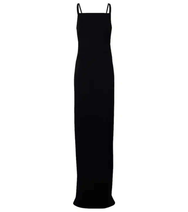 Temple layered cotton jersey maxi dress