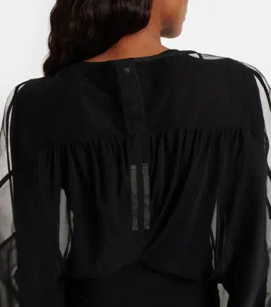 Rick Owens Collage tulle and chiffon gown | Thumbnail 7