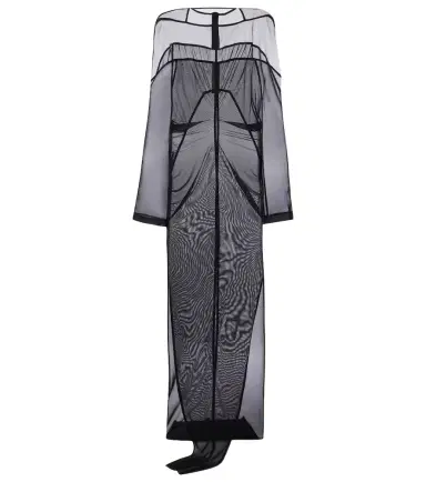 Rick Owens Collage tulle and chiffon gown | Thumbnail 1