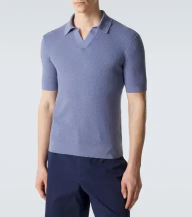 Zegna Knitted cotton polo shirt | Thumbnail 3