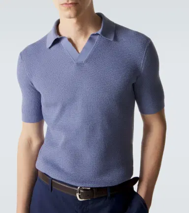 Zegna Knitted cotton polo shirt | Thumbnail 4