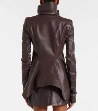 Rick Owens Naska asymmetric leather jacket | Thumbnail 2 Rick Owens Naska asymmetric leather jacket | Thumbnail 2
