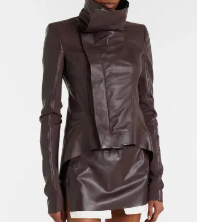 Rick Owens Naska asymmetric leather jacket | Thumbnail 4 Rick Owens Naska asymmetric leather jacket | Thumbnail 4