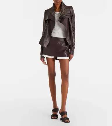 Rick Owens Naska asymmetric leather jacket | Thumbnail 6 Rick Owens Naska asymmetric leather jacket | Thumbnail 6