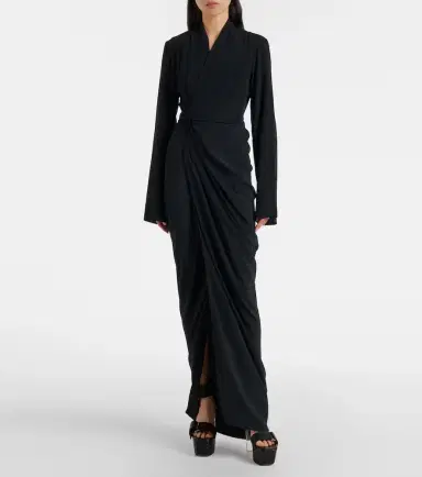 Rick Owens Belted wrap dress | Thumbnail 2