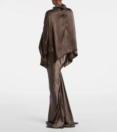 Rick Owens Satin maxi skirt | Thumbnail 5