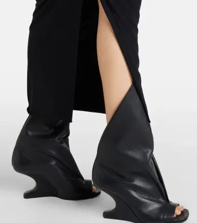 Rick Owens Edfu cotton jersey midi skirt | Thumbnail 6 Rick Owens Edfu cotton jersey midi skirt | Thumbnail 6