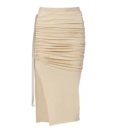 Rick Owens DRKSHDW Edfu cotton jersey midi skirt | Thumbnail 1