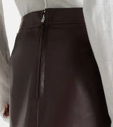 Rick Owens Fog leather miniskirt | Thumbnail 2