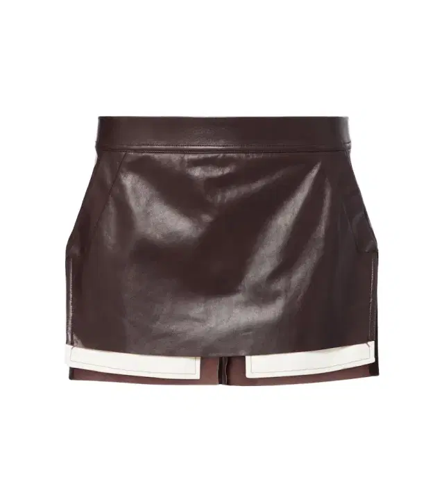 Rick Owens Fog leather miniskirt