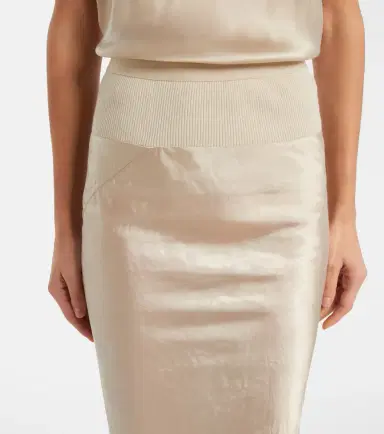 Rick Owens Satin maxi skirt | Thumbnail 2