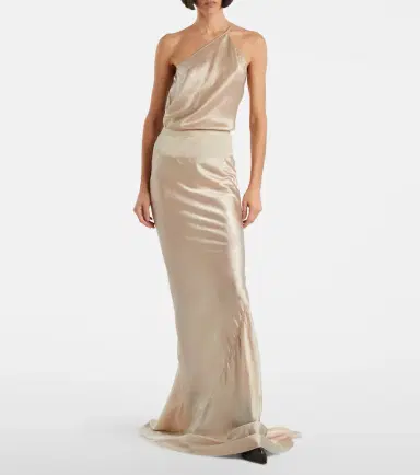 Rick Owens Satin maxi skirt | Thumbnail 5