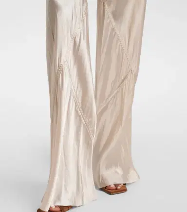 Rick Owens Satin flared pants | Thumbnail 6