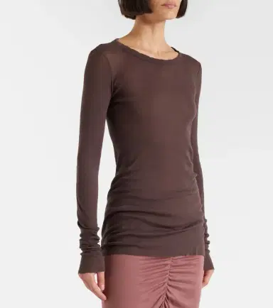 Rick Owens Cotton jersey top | Thumbnail 4
