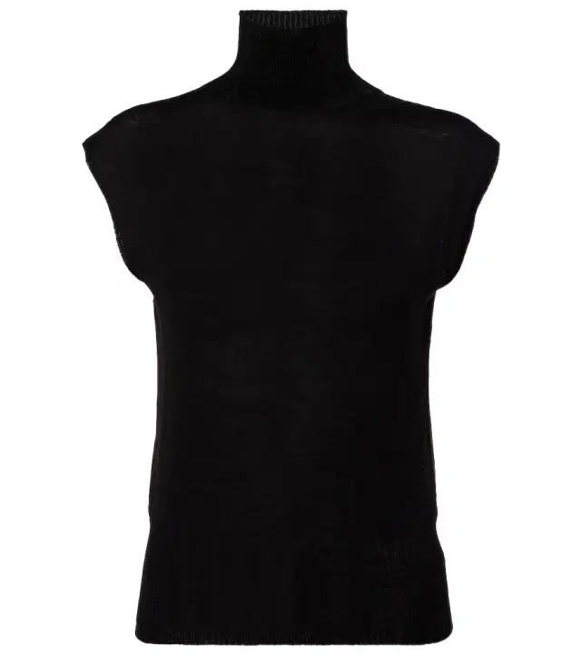 Virgin wool turtleneck top