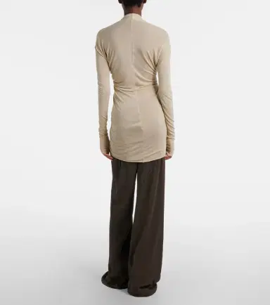 Rick Owens Silk charmeuse wide-leg pants | Thumbnail 4