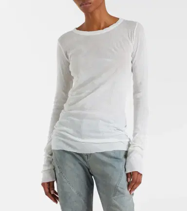 Rick Owens Cotton jersey top | Thumbnail 4