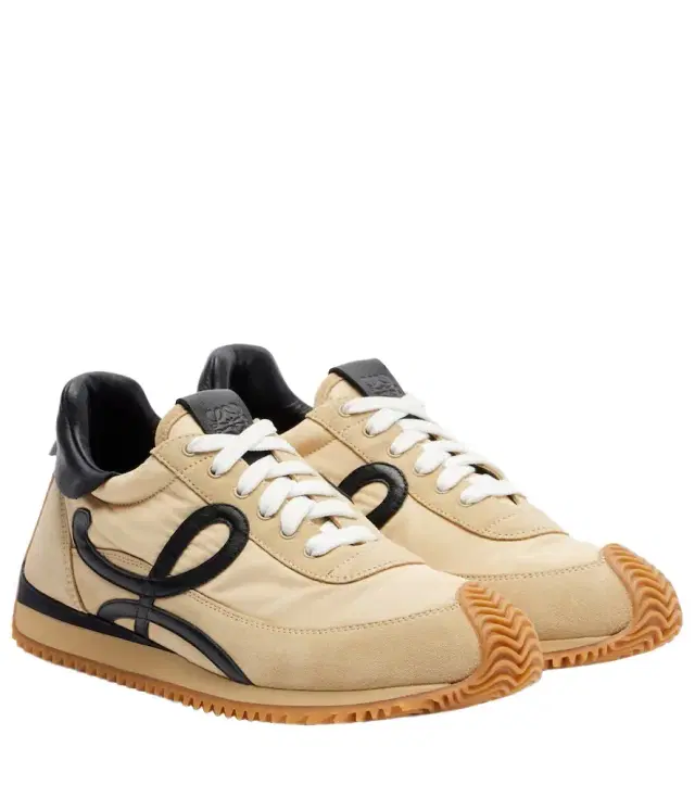 Flow Runner 2.0 suede-trimmed sneakers