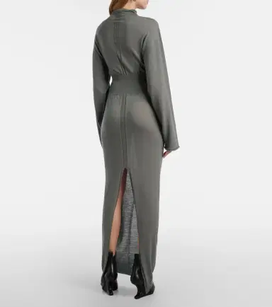 Rick Owens Con virgin wool maxi dress | Thumbnail 2 Rick Owens Con virgin wool maxi dress | Thumbnail 2