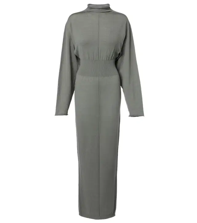 Con virgin wool maxi dress