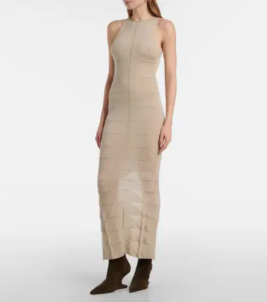 Rick Owens Motivo virgin wool maxi dress | Thumbnail 4
