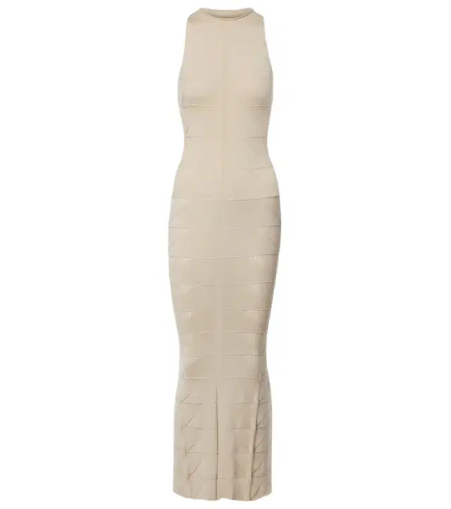 Motivo virgin wool maxi dress