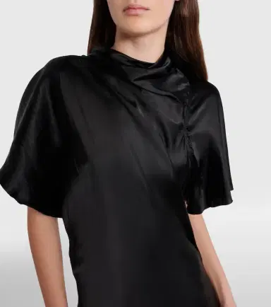 Rick Owens Seb draped satin gown | Thumbnail 6