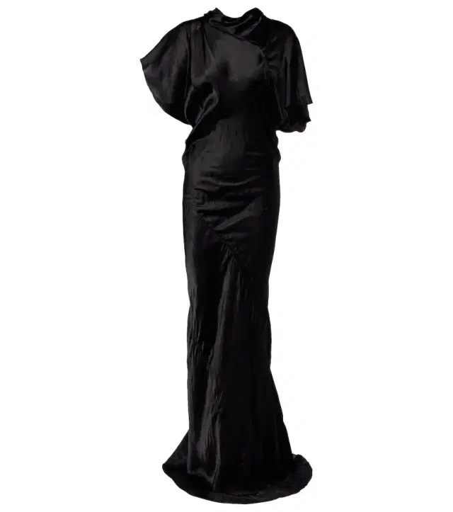 Seb draped satin gown