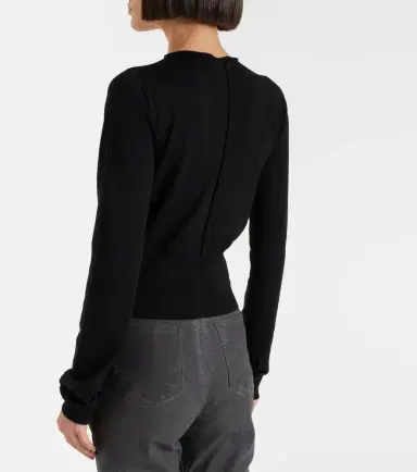 Rick Owens Cutout virgin wool top | Thumbnail 2