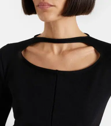 Rick Owens Cutout virgin wool top | Thumbnail 3