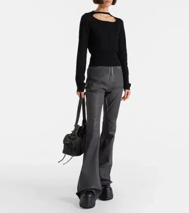Rick Owens Cutout virgin wool top | Thumbnail 4