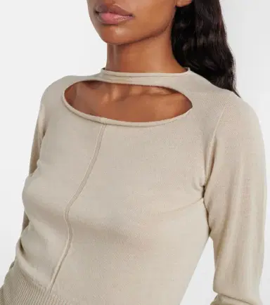 Rick Owens Cutout virgin wool top | Thumbnail 5