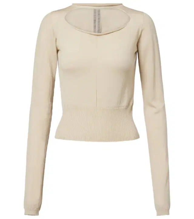 Cutout virgin wool top