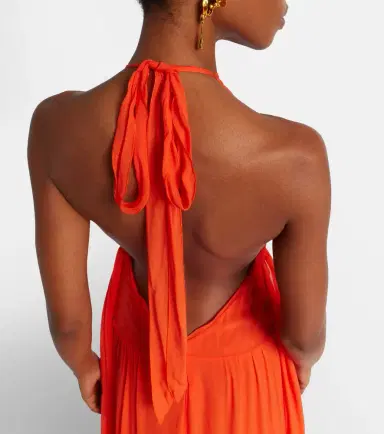 BLUMARINE Ruffled georgette gown | Thumbnail 6