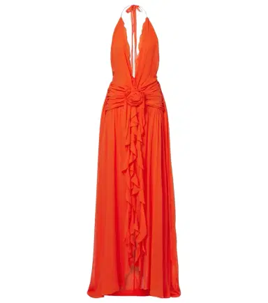 BLUMARINE Ruffled georgette gown | Thumbnail 1