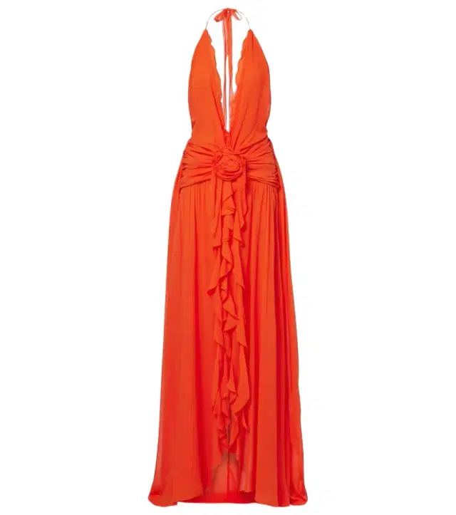 BLUMARINE Ruffled georgette gown