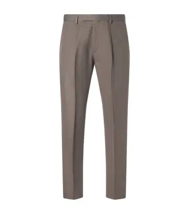 Zegna Cotton and linen straight pants | Thumbnail 1 Zegna Cotton and linen straight pants | Thumbnail 1
