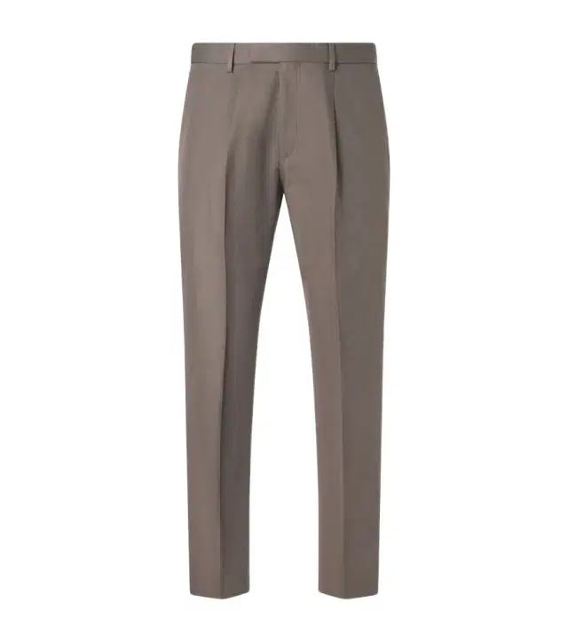 Zegna Cotton and linen straight pants