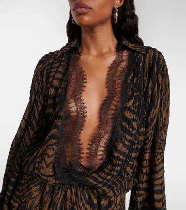 BLUMARINE Zebra-print chiffon mini dress | Thumbnail 2 BLUMARINE Zebra-print chiffon mini dress | Thumbnail 2